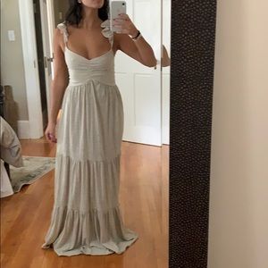 Taupe maxi dress